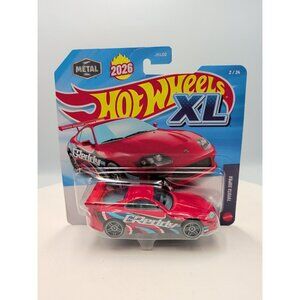 Hot Wheels 2026 NEW TOYOTA SUPRA XL COLOR RED.#2/24 HW JKL 02 NEW SEALED